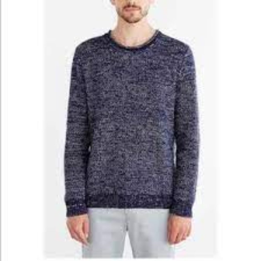 Urban Outfitters O'Hanlon Mills Calhoun Knit Sweater Blue/Wht Size L
